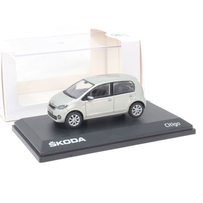 Skoda Citigo 1:43 Modellauto Silver Leaf Metallic Miniatur 1/43 Silber MVF25-803