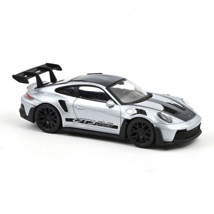 Porsche 911 GT3 RS 1:43 Modellauto Miniatur 1/43 Silber Schwarz Norev 750049 Jet Car
