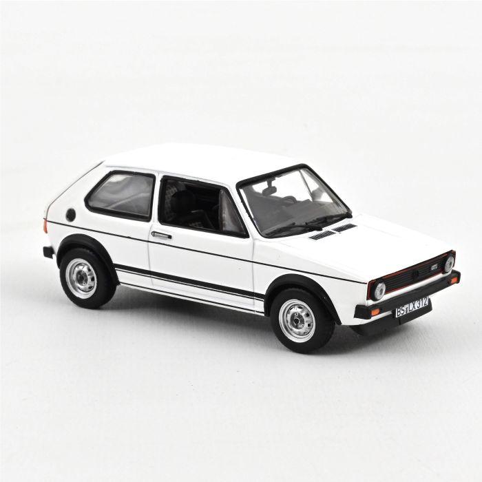 VW Golf 1 GTI 1:43 Modellauto Miniatur 1/43 Norev 1976 Polarweiß White 840048 I MK1 