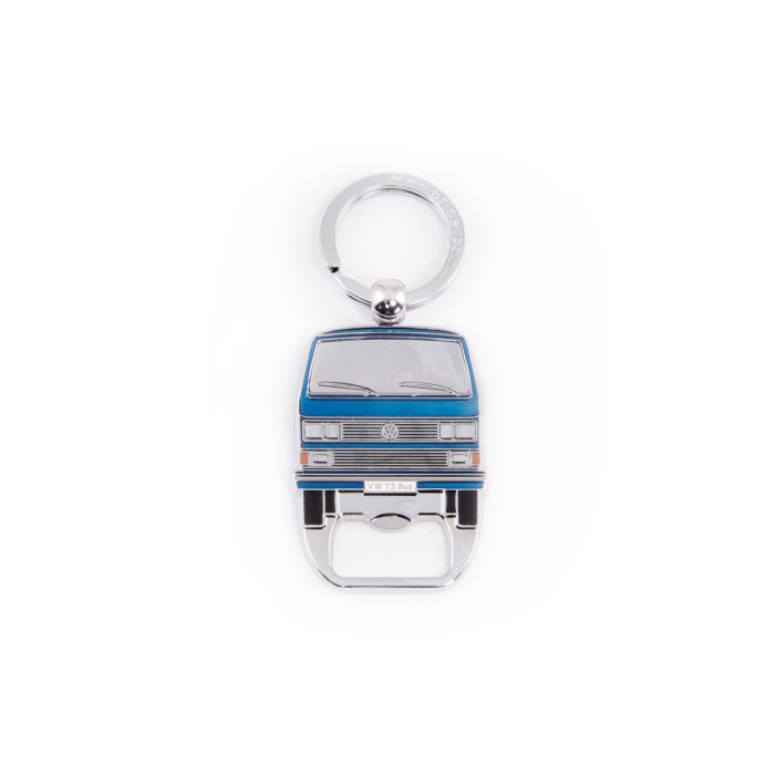 VW T3 BUS SCHLÜSSELANHÄNGER MIT FLASCHENÖFFNER IN SICHTVERPACKUNG - Blau Anhänger Key Ring T3KH42
