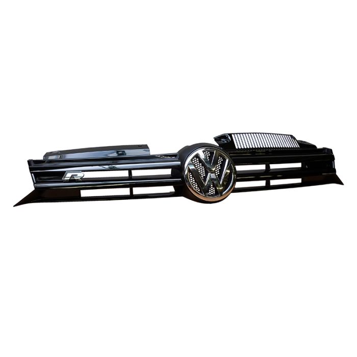 VW Original Golf 6 R Kühlergrill Front Grill Frontgrill Klavierlack Volkswagen Schwarz  5K0853651BF041