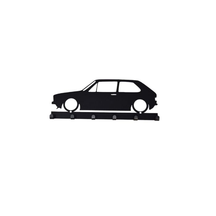 VW Schlüsselbrett Golf 1 GTI Stahl Brett für Schlüssel Schwarz Z 058743 GTI
