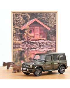 Mercedes Benz G Klasse 2024 Indiumgrau 1:18 Modellauto Norev 183036