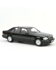 Mercedes Benz S600 1997 Obsidianschwarz metallic 1:18
