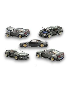 Nissan Skyline GT-R (R34) Kaido Works GReddy V2 Modell 1:64 KHMG222