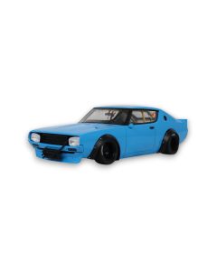 Nissan Skyline 2000 GT R KPGC110 By LB Works Blue 2024 1:18 