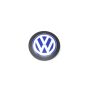 Original VW Emblem für Motorabdeckung 038103940F Logo Abdeckung Blau Weiß 90mm Zeichen Motorraum
