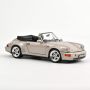 Porsche 911 Turbo Look Cabriolet 1992 Zermattsilber metallic 1:18 