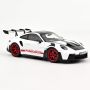 Porsche 911 GT3 RS mit Weissach-Paket 2022 Weiß/Pyrorot 1:18 