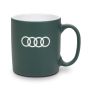 Audi Tasse grau grün Cup Mug 350ml Ringe Kaffebecher Kaffeetasse 3292500600