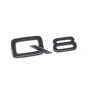 Audi Q8 Schriftzug Schwarz Emblem Logo Hinten Heckklappe 4M8071803 Schwarz Original Modellbezeichnung
