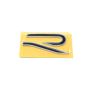 Original VW R Schriftzug Schwarz Chrom Heckklappe Heck Aufkleber Logo Emblem  571853425A FOD Volkswagen
