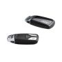 Original Audi Schlüsselblende Audi Ringen für Fahrzeugschlüssel Schlüssel Cover Mythosschwarz 8W0071208 Y9T