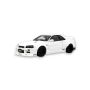 Nissan Skyline GT R BNR34 BY KRC Pearl White QX1 2019 1:18 Modellauto OT1135