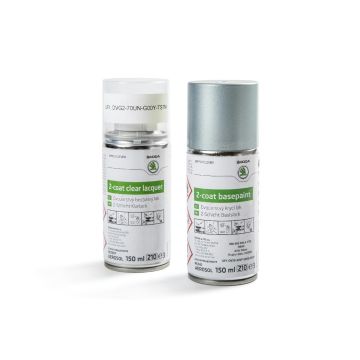 Skoda Lackspray Set F7B Arktisches Silber Metallic 000050200A F7B