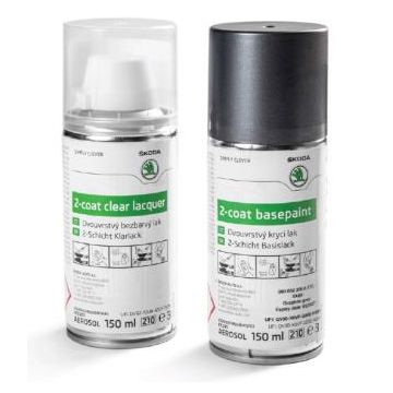 Skoda Lackspray Set F7C Graphit-Grau Metallic 000050200A F7C