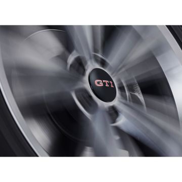 VW GTI dynamische Nabenkappen Nabendeckel stehendes GTI Logo 000071213E