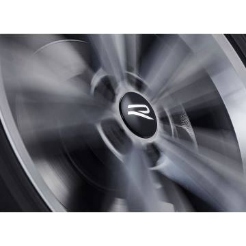 VW R dynamische Nabenkappen Nabendeckel stehendes R Logo 000071213F