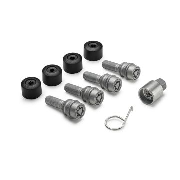 VW Radschraubenschlosssatz M14 x 1,5 x 35, loser Kugelbund VW T5 T6 T6.1 Amarok Touareg radschrauben Schloss Radschloss Radschloß Radsicherung