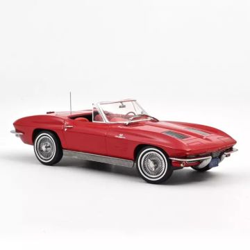 Chevrolet Corvette Sting Ray Cabriolet 1963 Riverside Rot 1:18 Norev 189056