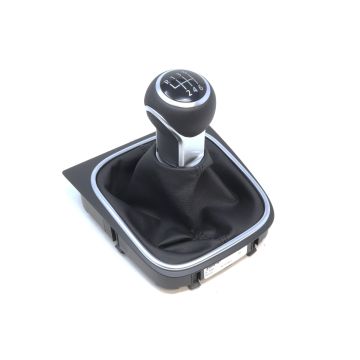 Original VW Golf 5 R32 Leder Schaltknauf mit Manschette 1K0711113CLUZD Knauf