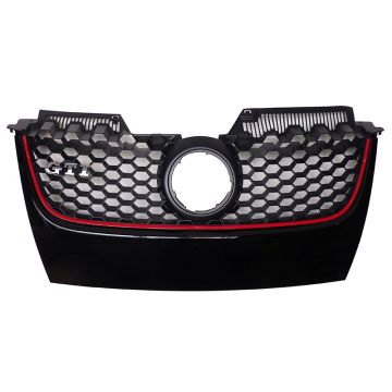 VW Original US Golf 5 GTI Kühlergrill schwarz glänzend rot Grill Wabengitter 1K0853651H WV8