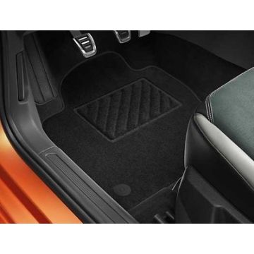 VW Polo Textilfußmatten vorne und hinten, "Plus" Textilmatten Fußmatten 2G1061404  WGK