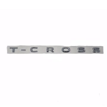 VW T-Cross Schriftzug Silber Emblem Logo Heckklappe Hinten 2GM853687 2ZZ