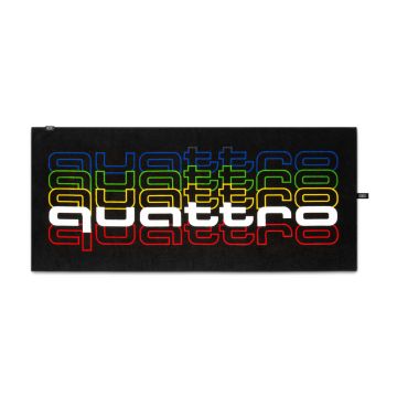Audi quattro pulse Strandlaken schwarz 