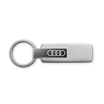 Audi Ringe Schlüsselanhänger Edelstahl Silber Anhänger Key Ring 3182501800