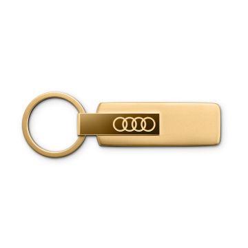 Audi Ringe Schlüsselanhänger Edelstahl Gold Anhänger Key Ring 3182501820
