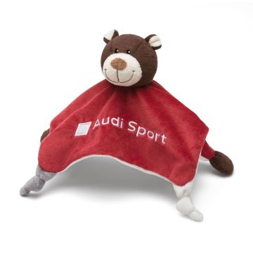 Audi Sport Schmusetuch Motorsportbär 3201900800 Teddy Schnuffeltuch Kuscheltuch Original Baby