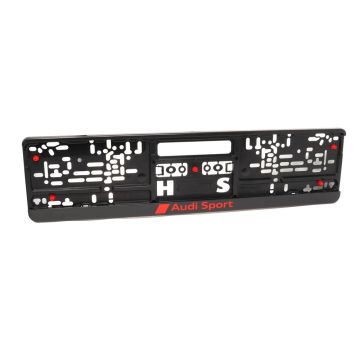 Audi Sport Kennzeichenhalter 3291900100 Nummernschildhalter Original Halter Kennzeichen Verstärkung Nummernschildunterlage 