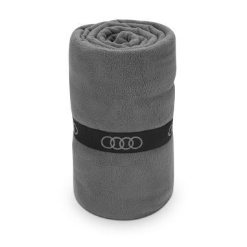 Audi Fleecedecke grau 