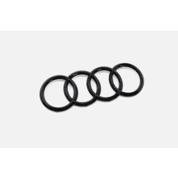 Original Audi Ringe Schwarz Kühlergrill A8  Q8  RSQ8 Front glänzend