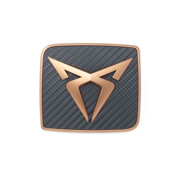 Seat Cupra Ateca Emblem hinten Carbon Kupfer Logo