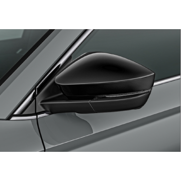 Skoda Karoq Kodiaq Spiegelkappen Satz Schwarz Kappen 57A072530