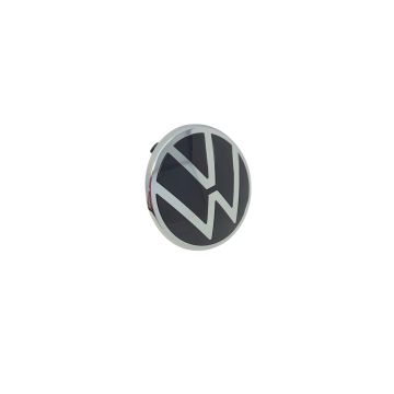 VW Emblem Kühlergrill vorn Logo Zeichen Chrom Schwarz 5H0853601D DPJ