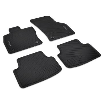 VW Golf 8 Allwetterfußmatten Mild-Hybrid Gummimatten Set Fußmatten Allwettermatten 5H9061500A 82V