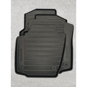 Skoda Rapid 4er Set Gummifußmatten 5JB061550 Allwettermatten Allwetterfußmatten Fußmatten