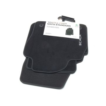 Original Skoda Scala Standard Textilfussmatten Set Stoffmatten Fußmatten Matten 657061404 