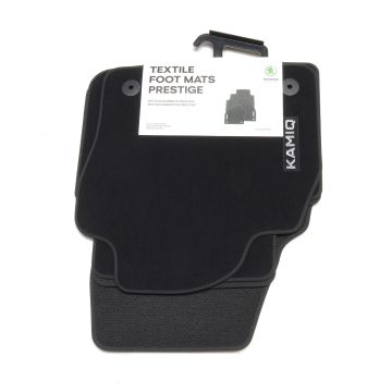 Skoda Textilfußmatten Set Premium KAMIQ vorn hinten Prestige Stoffmatten Original 658061270