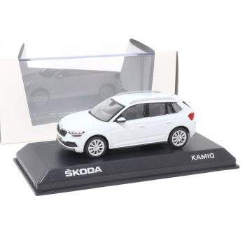  Skoda Kamiq 1:43 Modellauto Moon White 658099300 S9R Miniatur Modell Weiß 1/43