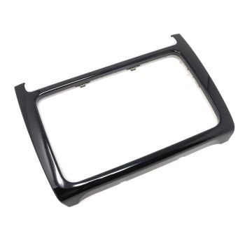 Original VW Polo 6R Radio Dekorblende Schwarz Glänzend Alu Blende Verkleidung 6R0858069E N0R Aluminium