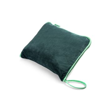 Skoda Decke 2in1 Kissen Reisedecke Micro Fleece Grün 6U0084509