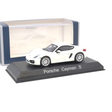 Porsche Cayman S 2013 White 1:43 Modellauto Miniatur Weiß 1/43 Norev 750037 Original