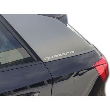 Audi Original Dekorfolie quattro Florettsilber 81A064317 Z7G Schriftzug Folie
