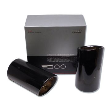 Audi A4 Sport Endrohrblenden Schwarz