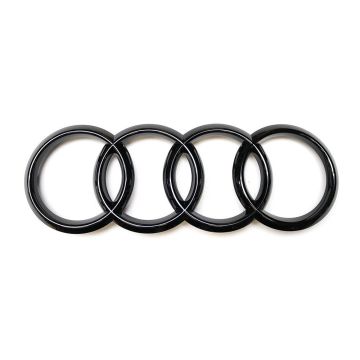 Audi Ringe Schwarz Glänzend Selbstklebend Zeichen Emblem Black Edition Heck 8U0853742B T94