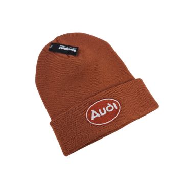 Audi Mütze "Rust" (braun) Feinstrick Beanie Wollmütze A7-7224